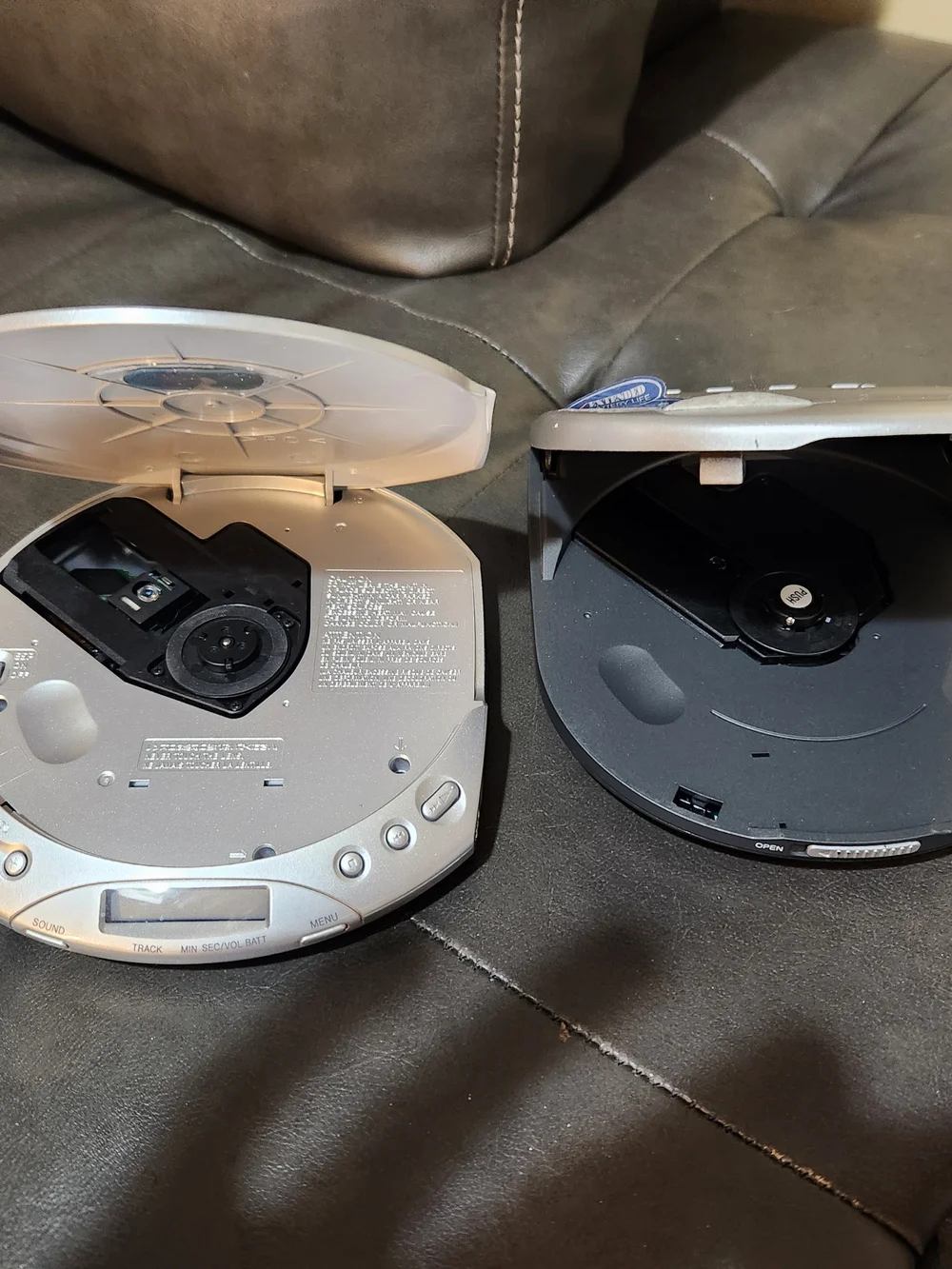 Vintage Sony& Koss Silver Portable CD Walkman Player - Car Ready Both Work
